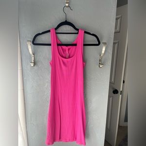 Hot Pink Skims tank mini dress
